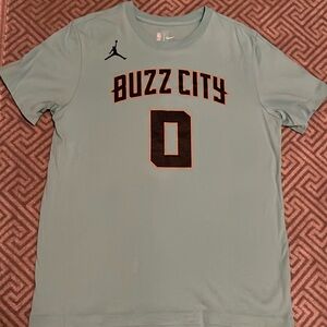 Charlotte Hornets Miles Bridges #0 Mint Buzz City Nike T-shirt - Size Large